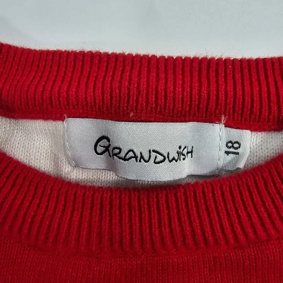 Grandwish Baby Boys Girls Christmas Sweater O-Neck Knitted Cotton - 18M Holiday - Picture 2 of 7